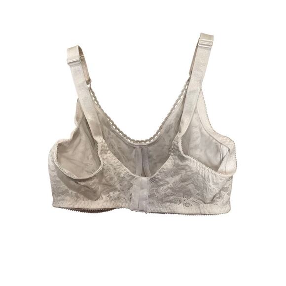 Bali Lace 'n Smooth Underwire Bra Seamless Full Coverage 3432 White Size 36D NEW - Picture 4 of 5